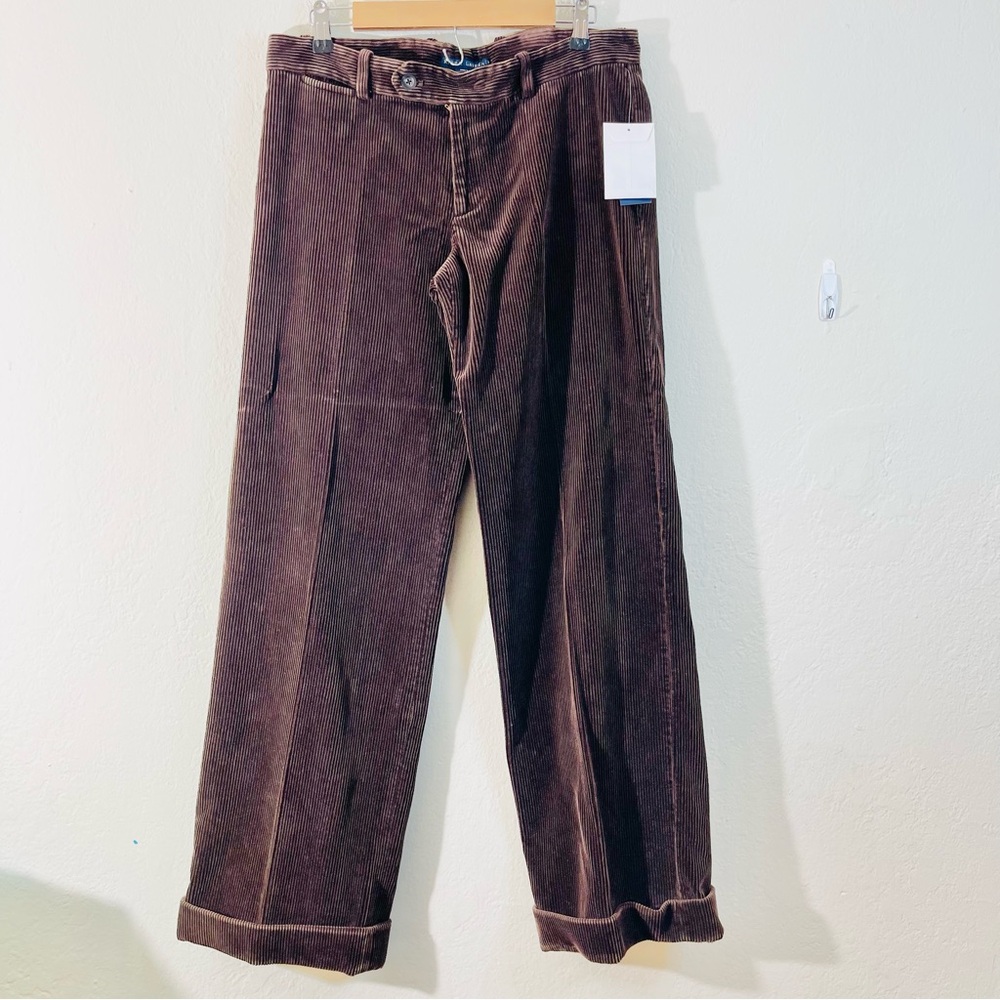 Women’s Wide-Leg Corduroy Pants in Dark Brown